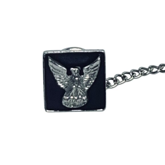 Vintage Sterling Silver Tie Tack With Eagle (1289-A-B) - Picture 2 of 4